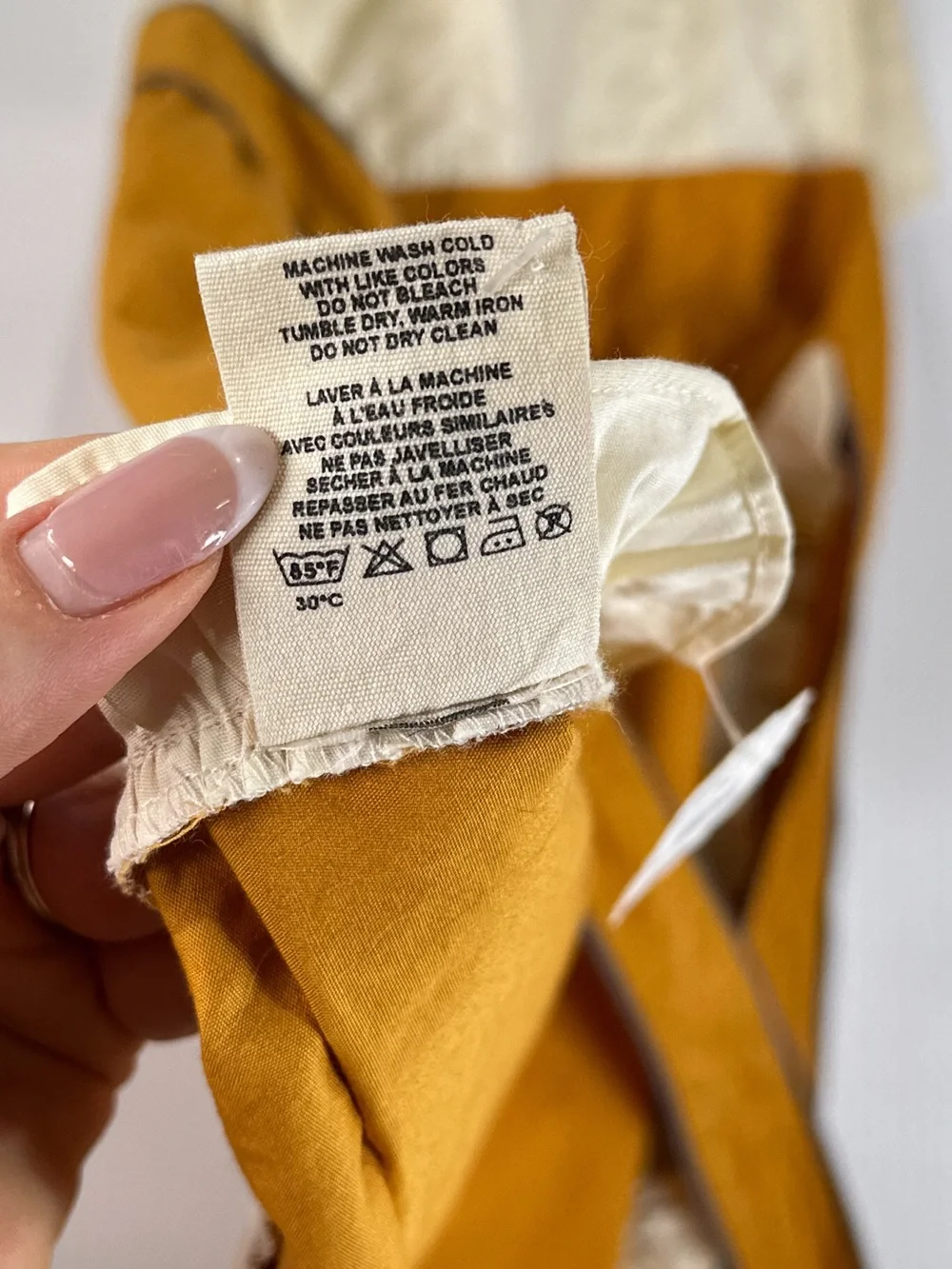 Anthropologie Halter Apron Ruffled Cotton Mustard Yellow OS